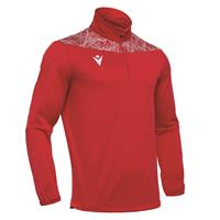 Tagus 1/4 Zip Top RØD/HVIT L Teknisk treningsgenser - Unisex