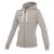 Grime Full Zip Hooded Dame GREY L Hettejakke i bomullsmiks 