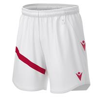 Shen Eco Match Day Shorts WHT/RED M Teknisk shorts i ECO-tekstil - Unisex